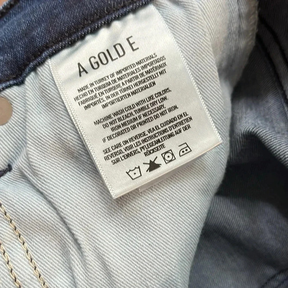 Agolde Sophie High Rise Skinny Distressed Cropped Jeans - Size 27 - Picture 8 of 9